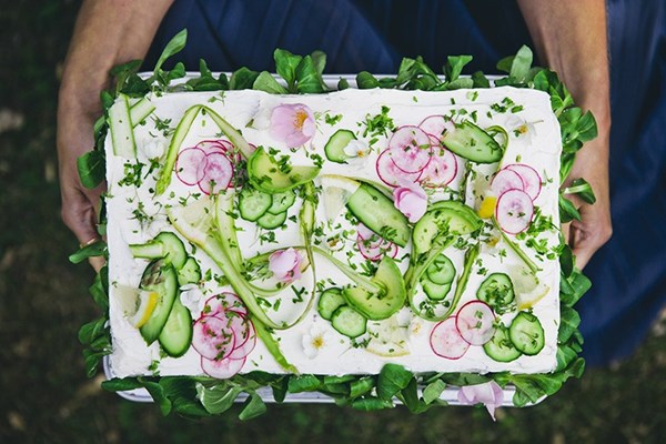 Savory rye sandwich cake (Smörgåstårta)