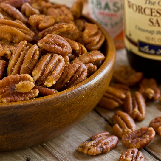 Savory spiced pecans