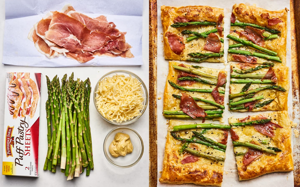 Savory spring tart