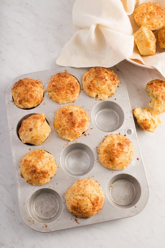 Savory sweet potato & Parmesan muffins