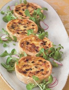 Savory tart  in the style of Lorraine (Quiche Lorraine)