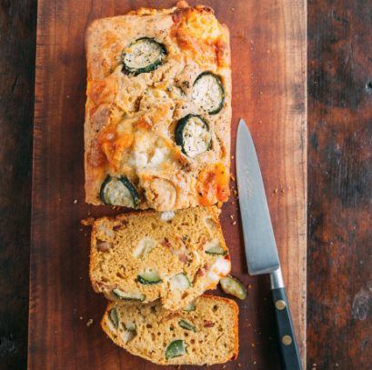 Savory zucchini cake