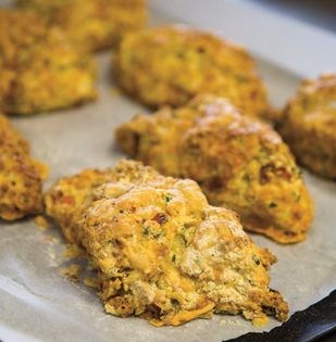 Savoury cheese scones