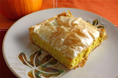 Savoury pumpkin pie (Kolokithopita)