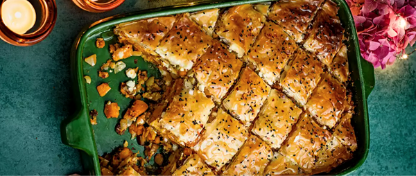 Savoury spiced baklava