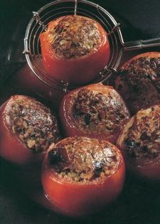 Savoury stuffed tomatoes