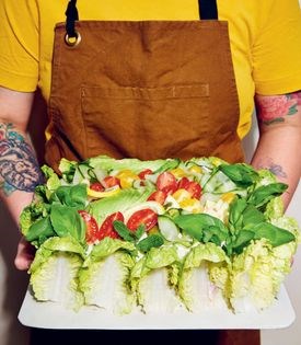 Savoury Swedish sandwich cake