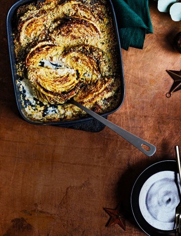 Savoy cabbage gratin