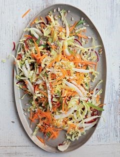 Savoy slaw with lemongrass & lime dressing
