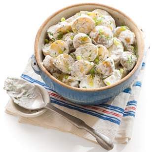 Scallion-dill potato salad