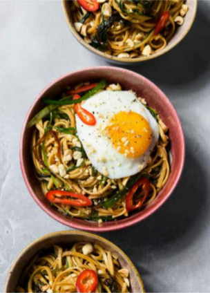 Scallion noodles