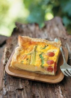 Scallion quiche