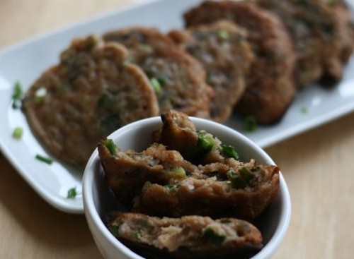 Scallion wheat pancakes