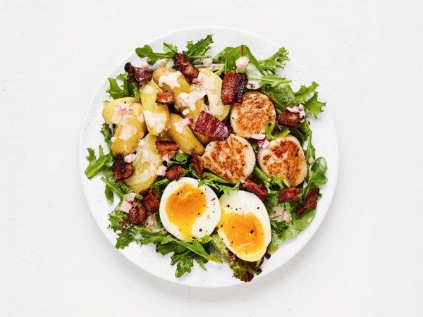 Scallop and bacon salad 