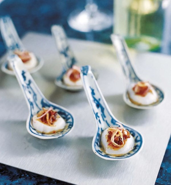 Scallop ceviche with XO sauce