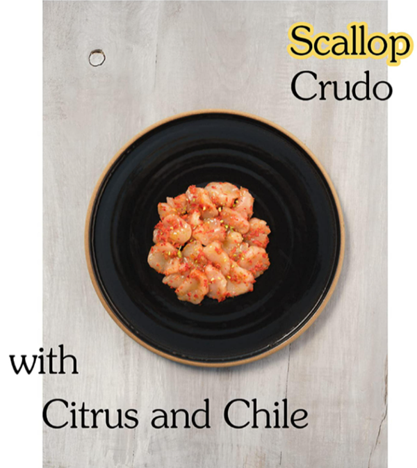 Scallop crudo with citrus and chile