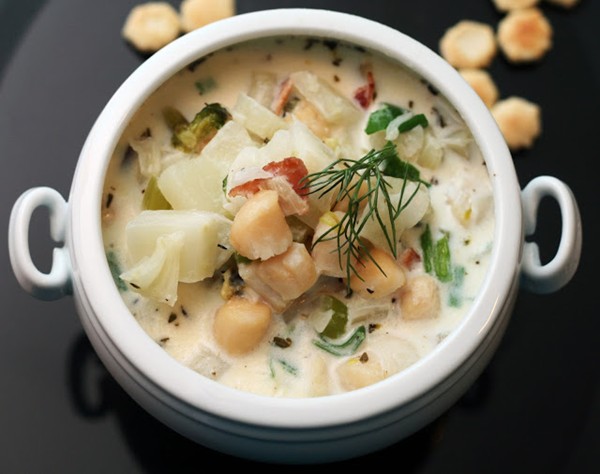 Scallop fennel chowder