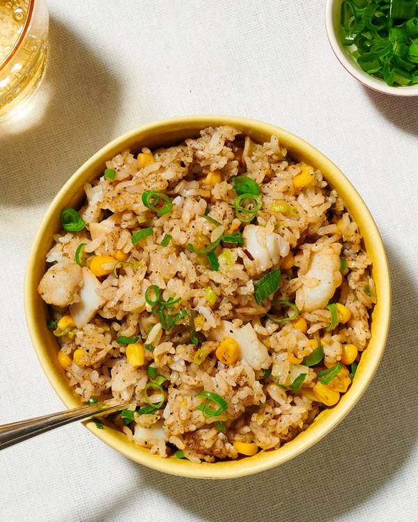 Scallop fried rice with five spice