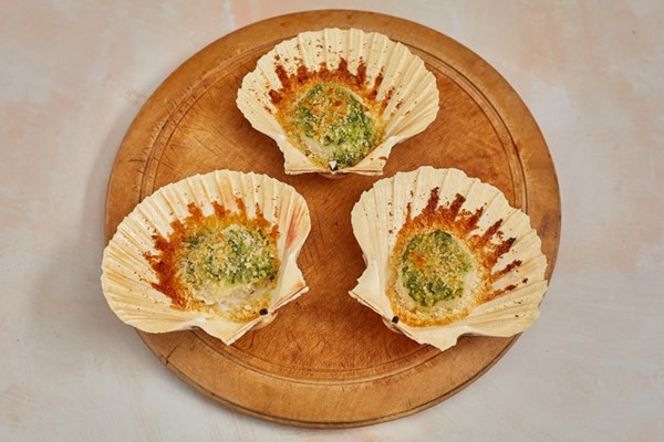Scallop gratin (Capesante gratinate)