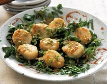 Scallop sauté with miso sauce (Hotate no sauté miso sauce)