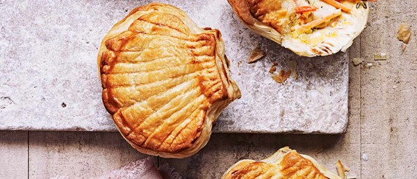 Scallop shell pies