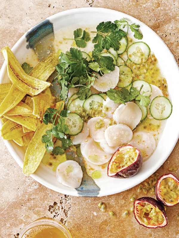 Scallop tiradito [Christopher St. Onge]