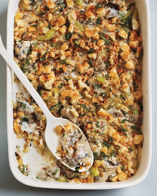 Scalloped oysters