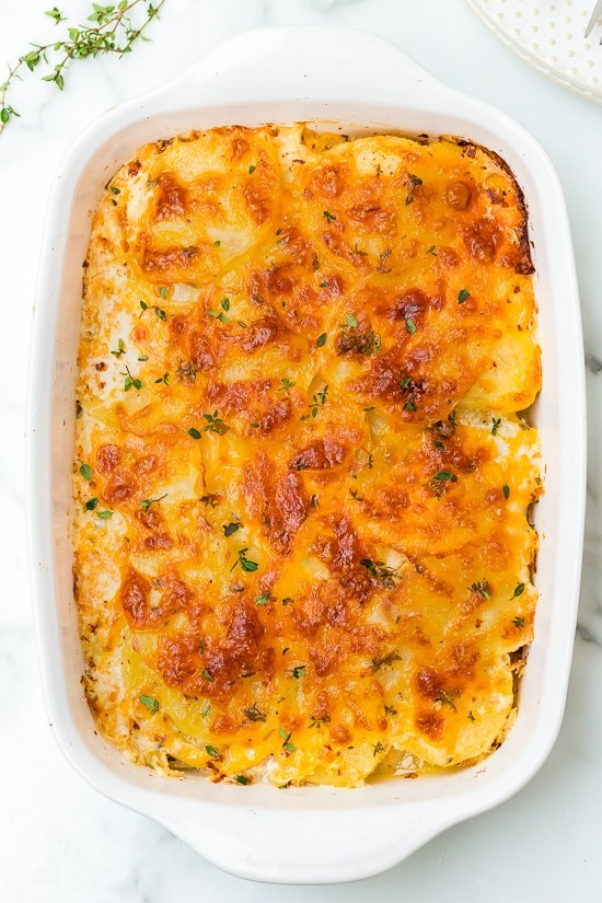 Scalloped potato gratin