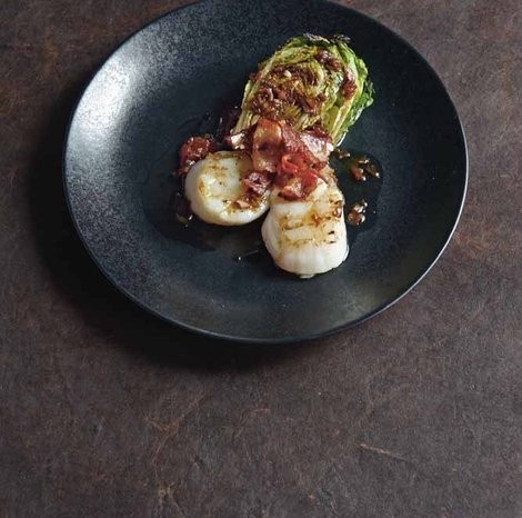 Scallops and speck