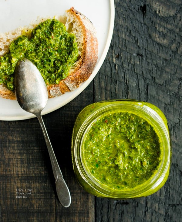 Scallops with chimichurri