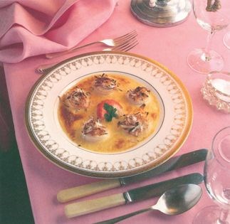 Scallops with coconut