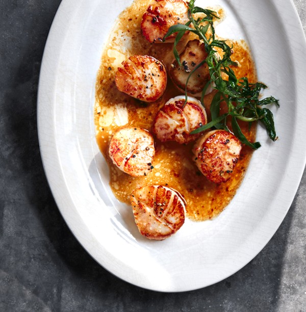 Scallops with herbed brown butter