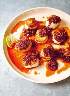 Scallops with 'nduja