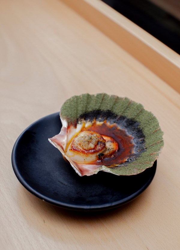 Scallops with yellow bean garlic