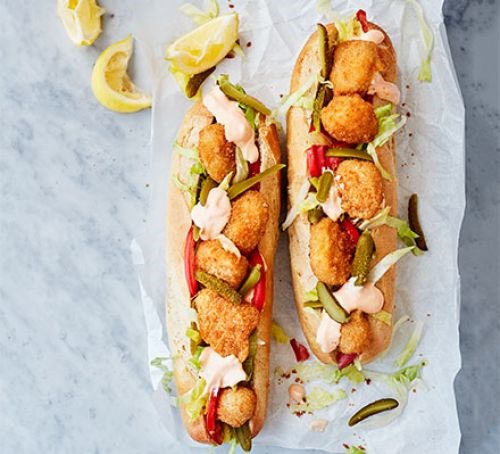 Scampi po'boys