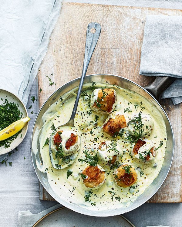 Scandi-inspired lemon, parsley and caper fish balls