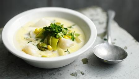Scandinavian seafood chowder