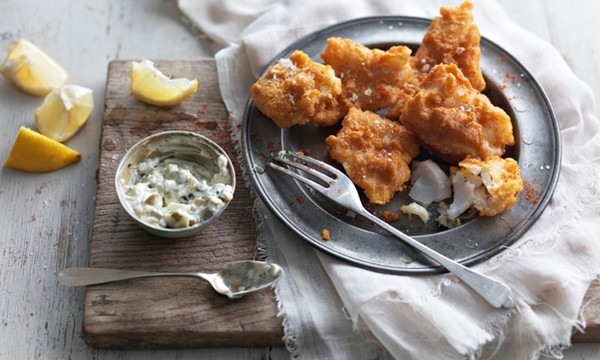 Scarborough woof nuggets and tartare sauce