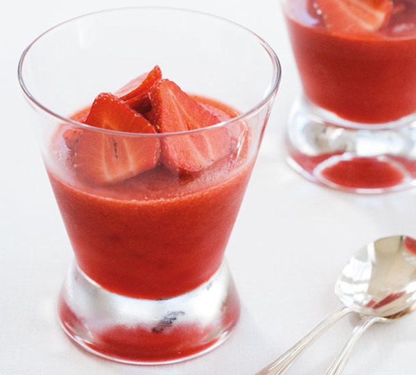 Scarlet strawberry jellies
