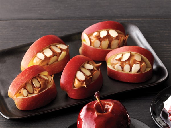 Scary apple mouths