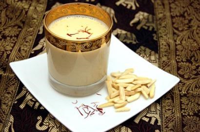 Scented almond milk cooler (Badaam dhood)