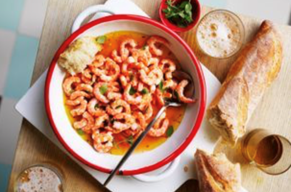 School prawn crudo [Jake Cassar]