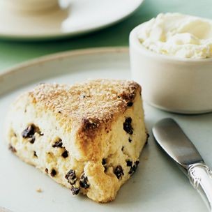 Scones with currants and lemon zest