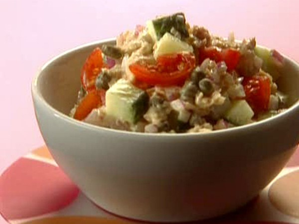 Scoopy salmon salad