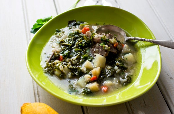 Scotch broth with kale