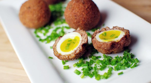 Scotch quail eggs