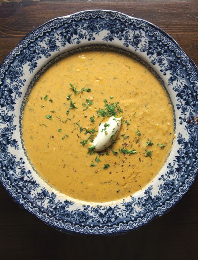 Scottish crab bisque (Partan bree)