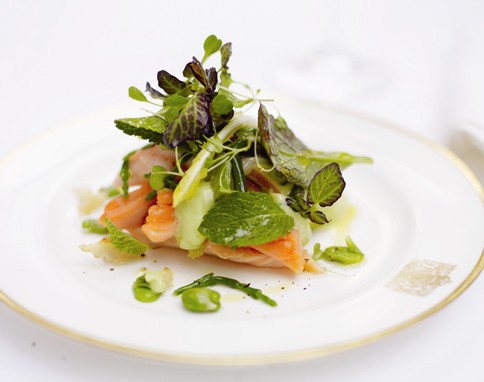 Scottish salmon salad