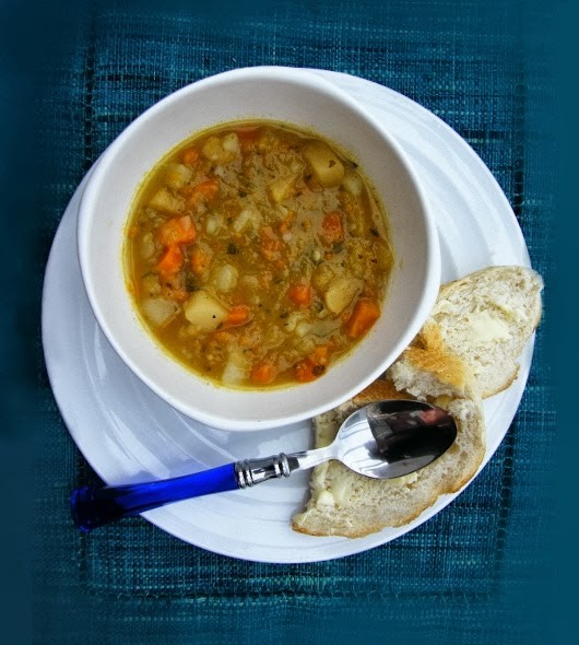 Scottish tattie, neep and carrot soup