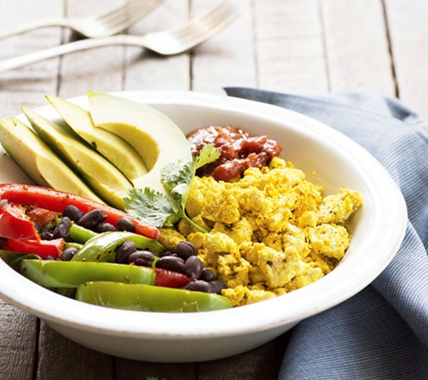 Scramble burrito bowl